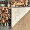 Superior Gillieston Traditional Medallion Indoor Area Rug for Living Room, Bedroom, Office, Kitchen, Dining, Washable Rugs, Foam Backing, Aviva Collection, 2′ 7″ x 8′, Green-Blue(2.7′ x 8′)