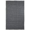 Superior Indoor Braided Jute Small Area Rug, Modern Aesthetic Home Decor for Entryway, Living Room, Dining, Bedroom, Office, Nursery, Kitchen, Soft Reversible Rugs, Kula Collection, Charcoal, 5’x8′(Charcoal – Z)