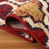 Superior Indoor Small Area Rug, Jute Backed, Perfect for Living/Dining Room, Bedroom, Office, Kitchen, Entryway, Modern Geometric Trellis Floor Decor, Viking Collection 2′ x 3′ – Red Blue (Pack of 4)