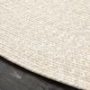 Superior Indoor/Outdoor Area Rug, Dual-Tone Reversible Braided Floor Decor for Patio, Front Porch, Entryway, Living Room, Office, Nursery, Artistic Home, 6′ x 9′, Fog Green-White(Cream-white)