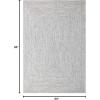 Superior Indoor/Outdoor Area Rug, Dual-Tone Reversible Braided Floor Decor for Patio, Front Porch, Entryway, Living Room, Office, Nursery, Artistic Home, 6′ x 9′, Fog Green-White(Canvas-white)