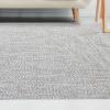 Superior Indoor/Outdoor Area Rug, Dual-Tone Reversible Braided Floor Decor for Patio, Front Porch, Entryway, Living Room, Office, Nursery, Artistic Home, 6′ x 9′, Fog Green-White(Canvas-white)