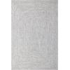 Superior Indoor/Outdoor Area Rug, Dual-Tone Reversible Braided Floor Decor for Patio, Front Porch, Entryway, Living Room, Office, Nursery, Artistic Home, 6′ x 9′, Fog Green-White(Canvas-white)