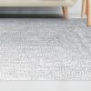 Superior Indoor/Outdoor Area Rug, Dual-Tone Reversible Braided Floor Decor for Patio, Front Porch, Entryway, Living Room, Office, Nursery, Artistic Home, 6′ x 9′, Fog Green-White(Slate-white)
