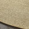 Superior Jute Oval Indoor Area Rug, Fog Green(Canvas)