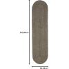 Superior Jute Oval Indoor Area Rug, Fog Green(Charcoal)