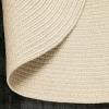 Superior Jute Oval Indoor Area Rug, Fog Green(Cream)