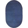 Superior Jute Oval Indoor Area Rug, Fog Green(Denim Blue)