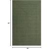 Superior Jute Oval Indoor Area Rug, Fog Green(Green)