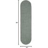 Superior Jute Oval Indoor Area Rug, Fog Green(Lagoon Breeze)