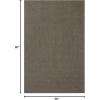 Superior Jute Oval Indoor Area Rug, Fog Green(Latte)