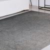 Superior Jute Oval Indoor Area Rug, Fog Green(Slate)