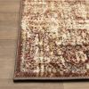 Superior Salford 3 Piece Indoor Area Rug Set, Jute Backing, Abstract Medallion Decor, Hallway, Office, Kitchen, Bedroom, Living Room Floors, Plush Rugs, 2′ 7″ x 8′, 4′ x 6′, 8′ x 10′, Blue/Beige(Maroon)