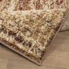 Superior Salford 3 Piece Indoor Area Rug Set, Jute Backing, Abstract Medallion Decor, Hallway, Office, Kitchen, Bedroom, Living Room Floors, Plush Rugs, 2′ 7″ x 8′, 4′ x 6′, 8′ x 10′, Blue/Beige(Maroon)