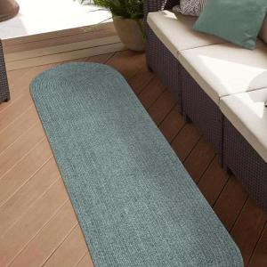 Superior Jute Oval Indoor Area Rug, Fog Green(Lagoon Breeze)