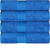 Superior 700 GSM Long Staple 100% Combed Cotton, Durable, Plush and Absorbent 6-Piece Single Ply Towel Set – Rivulet(Allure)