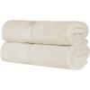 Superior 700 GSM Long Staple 100% Combed Cotton, Durable, Plush and Absorbent 6-Piece Single Ply Towel Set – Rivulet(Almond)