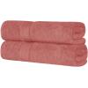 Superior 700 GSM Long Staple 100% Combed Cotton, Durable, Plush and Absorbent 6-Piece Single Ply Towel Set – Rivulet(Blush)