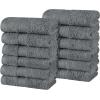 Superior 700 GSM Long Staple 100% Combed Cotton, Durable, Plush and Absorbent 6-Piece Single Ply Towel Set – Rivulet(Grey)