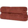 Superior 700 GSM Long Staple 100% Combed Cotton, Durable, Plush and Absorbent 6-Piece Single Ply Towel Set – Rivulet(Hot Chocolate)