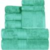 Superior 700 GSM Long Staple 100% Combed Cotton, Durable, Plush and Absorbent 6-Piece Single Ply Towel Set – Rivulet(Rivulet)