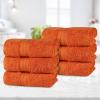 Superior 700 GSM Long Staple 100% Combed Cotton, Durable, Plush and Absorbent 6-Piece Single Ply Towel Set – Rivulet(Sandstone)