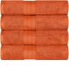 Superior 700 GSM Long Staple 100% Combed Cotton, Durable, Plush and Absorbent 6-Piece Single Ply Towel Set – Rivulet(Sandstone)