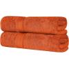 Superior 700 GSM Long Staple 100% Combed Cotton, Durable, Plush and Absorbent 6-Piece Single Ply Towel Set – Rivulet(Sandstone)