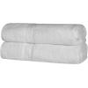 Superior 700 GSM Long Staple 100% Combed Cotton, Durable, Plush and Absorbent 6-Piece Single Ply Towel Set – Rivulet(White)