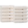 Superior Egyptian Cotton 4-Piece Bath Towel Set for Shower, Bath, Spa, Resort, Hotel, Soft Body Towels, Airbnb Essentials, Apartment, Dorm, Quick Dry, Absorbent, Bathroom Basics, Peach(Ivory)