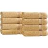 Superior Egyptian Cotton 4-Piece Bath Towel Set for Shower, Bath, Spa, Resort, Hotel, Soft Body Towels, Airbnb Essentials, Apartment, Dorm, Quick Dry, Absorbent, Bathroom Basics, Peach(Gold)