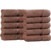Superior Egyptian Cotton 4-Piece Bath Towel Set for Shower, Bath, Spa, Resort, Hotel, Soft Body Towels, Airbnb Essentials, Apartment, Dorm, Quick Dry, Absorbent, Bathroom Basics, Peach(Mocha)