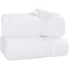 Superior Egyptian Cotton 4-Piece Bath Towel Set for Shower, Bath, Spa, Resort, Hotel, Soft Body Towels, Airbnb Essentials, Apartment, Dorm, Quick Dry, Absorbent, Bathroom Basics, Peach(White)