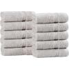 Superior Egyptian Cotton 4-Piece Bath Towel Set for Shower, Bath, Spa, Resort, Hotel, Soft Body Towels, Airbnb Essentials, Apartment, Dorm, Quick Dry, Absorbent, Bathroom Basics, Peach(Silver)