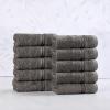 Superior Egyptian Cotton 4-Piece Bath Towel Set for Shower, Bath, Spa, Resort, Hotel, Soft Body Towels, Airbnb Essentials, Apartment, Dorm, Quick Dry, Absorbent, Bathroom Basics, Peach(Charcoal)