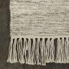 Superior Handmade Wool Indoor Area Rug, Hand-Tufted Wool Rugs for Kitchen Floors, Office Floor, Modern Bohemian Rugs, Cotton Fringe Border, Sayah Collection, 8′ x 10′, Grey