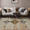 Superior Handmade Wool Indoor Area Rug, Hand-Tufted Wool Rugs for Kitchen Floors, Office Floor, Modern Bohemian Rugs, Cotton Fringe Border, Sayah Collection, 8′ x 10′, Grey