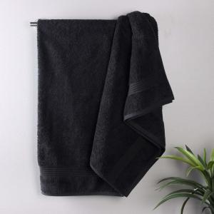 Superior Egyptian Cotton 4-Piece Bath Towel Set for Shower, Bath, Spa, Resort, Hotel, Soft Body Towels, Airbnb Essentials, Apartment, Dorm, Quick Dry, Absorbent, Bathroom Basics, Peach(Black)