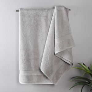 Superior Egyptian Cotton 4-Piece Bath Towel Set for Shower, Bath, Spa, Resort, Hotel, Soft Body Towels, Airbnb Essentials, Apartment, Dorm, Quick Dry, Absorbent, Bathroom Basics, Peach(Silver)
