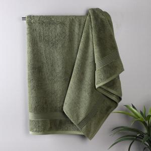 Superior Egyptian Cotton 4-Piece Bath Towel Set for Shower, Bath, Spa, Resort, Hotel, Soft Body Towels, Airbnb Essentials, Apartment, Dorm, Quick Dry, Absorbent, Bathroom Basics, Peach(Forest Green)