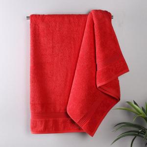 Superior Egyptian Cotton 4-Piece Bath Towel Set for Shower, Bath, Spa, Resort, Hotel, Soft Body Towels, Airbnb Essentials, Apartment, Dorm, Quick Dry, Absorbent, Bathroom Basics, Peach(Red)