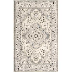 Superior Indoor Area Rug with Jute Backing, Modern Floor Decor for Home Hallway, Living Room, Floor Cover, Entryway, Bedroom, Modern Abstract, 5ft x 8ft, Grey