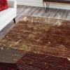 Superior Indoor Area Rug, Jute Backing, Plush Modern Rugs for Family, Kitchen Floors, Office Floor Cover, Abstract Artistic Rugs, Mabel Collection, 8′ x 10′, Brown