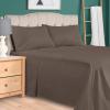 Superior 300 Thread Count Egyptian Cotton Sheet Set, Elastic Fitted Sheet, Flat Sheet, 1 Pillowcase, Twin, White(Gold)
