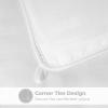 Superior Microfiber Basketweave Comforter, Down Alternative Bedding, Medium Weight, Fluffy, Decorative, Plush Duvet Insert, Oversized Blanket, Box Quilt Design, Monochrome, Full/Queen, White