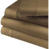 Cotton Blend Deep Pocket, Soft, Wrinkle Resistant 4-Piece Olympic Queen Bed Sheet Set, Solid White(Taupe)