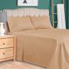 Superior 300 Thread Count Egyptian Cotton Sheet Set, Elastic Fitted Sheet, Flat Sheet, 1 Pillowcase, Twin, White(Beige)