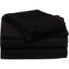 Superior Combed Cotton, 300 Thread Count; Deep-Fitting Pocket, Soft & Smooth 4-Piece King Sheet Set, Solid Pumpkin(Black)