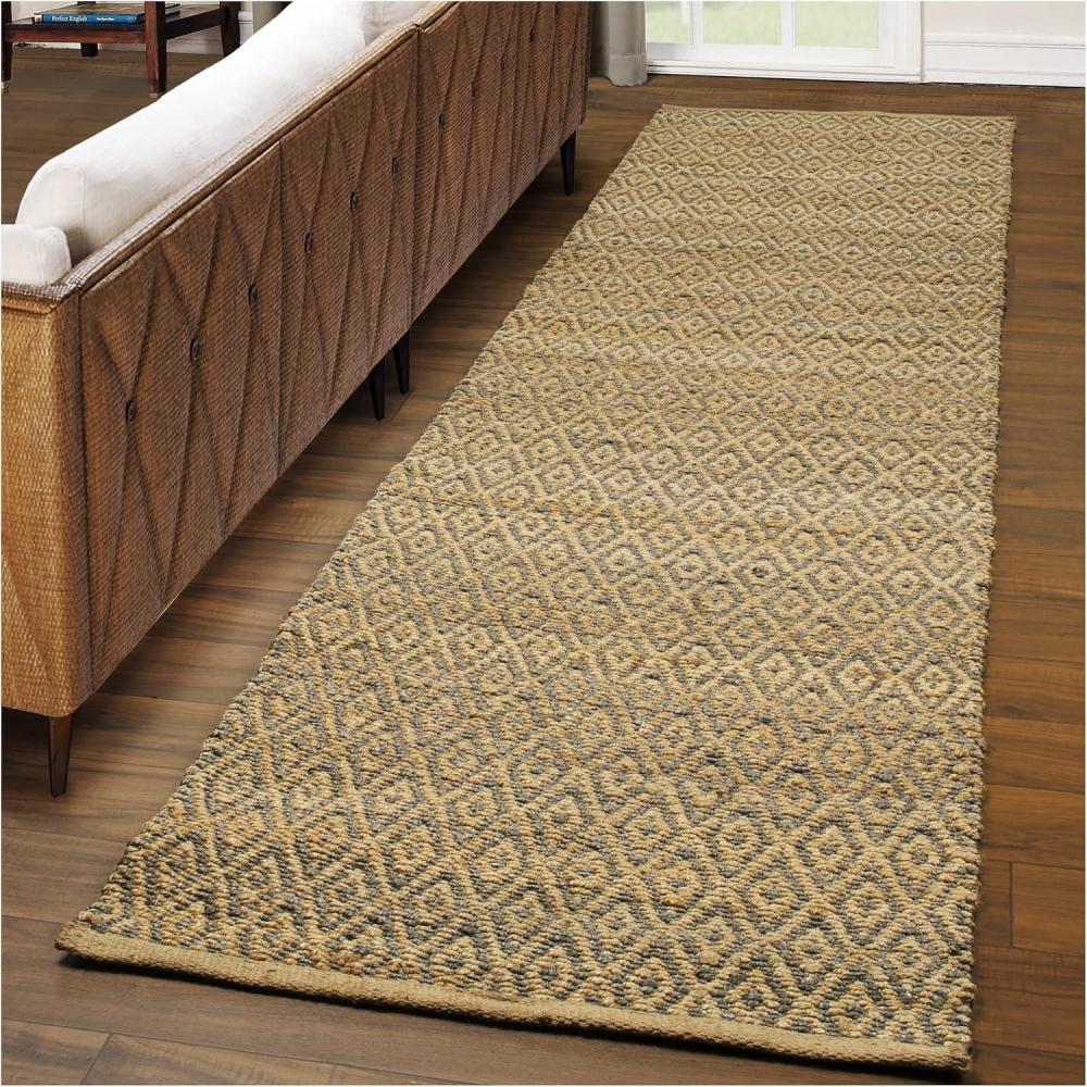imageSuperior Diamond Jute Reversible Area Rug 2 6quot x 10 GreyGrey