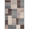 SUPERIOR Mid-Century Modern Geometric Design Area Rug, with Jute Backing, Perfect Hardwood, Tile, or Carpet Cover, Ideal for Bedroom, Kitchen, Living Room, Entryway, or Office, 8′ x 10′, Grey(Grey)